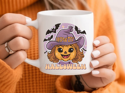 Pink Howdy Halloween Sublimation Design