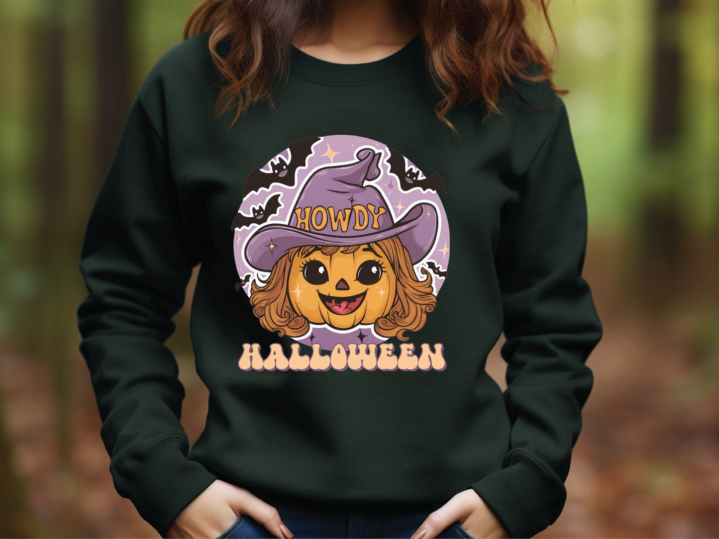 Pink Howdy Halloween Sublimation Design