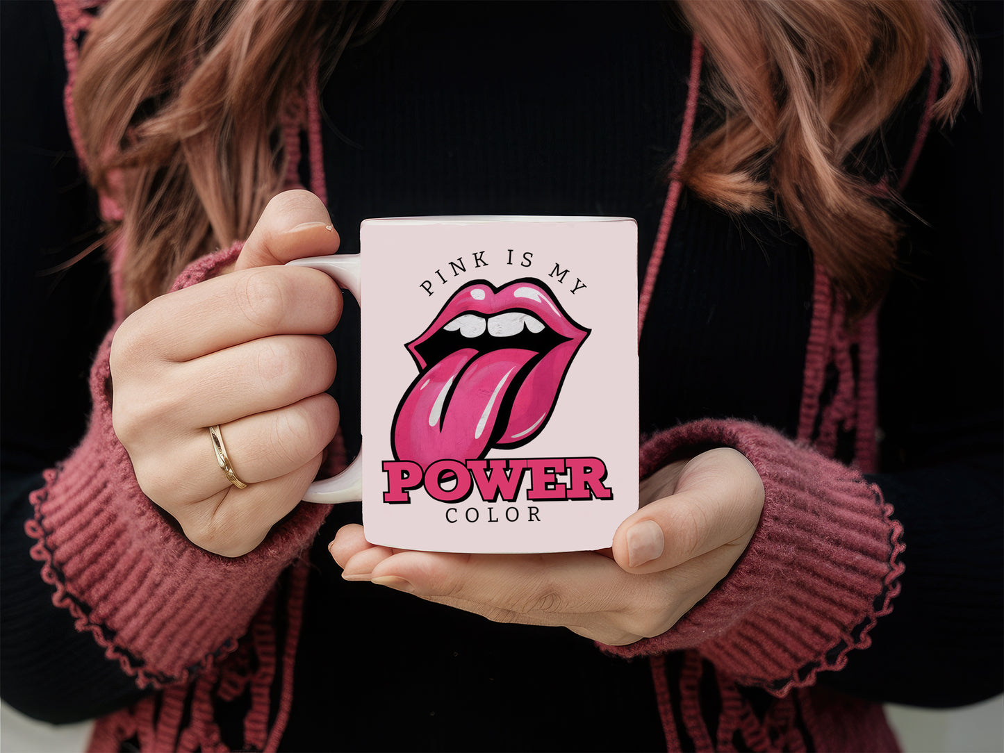 Pink is My Power Color - Breast Cancer Sublimation PNG