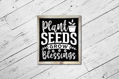 Plant Seeds Grow Blessings, Cricut Gardening SVG