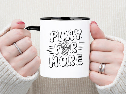 Play for More, Retro Basketball SVG