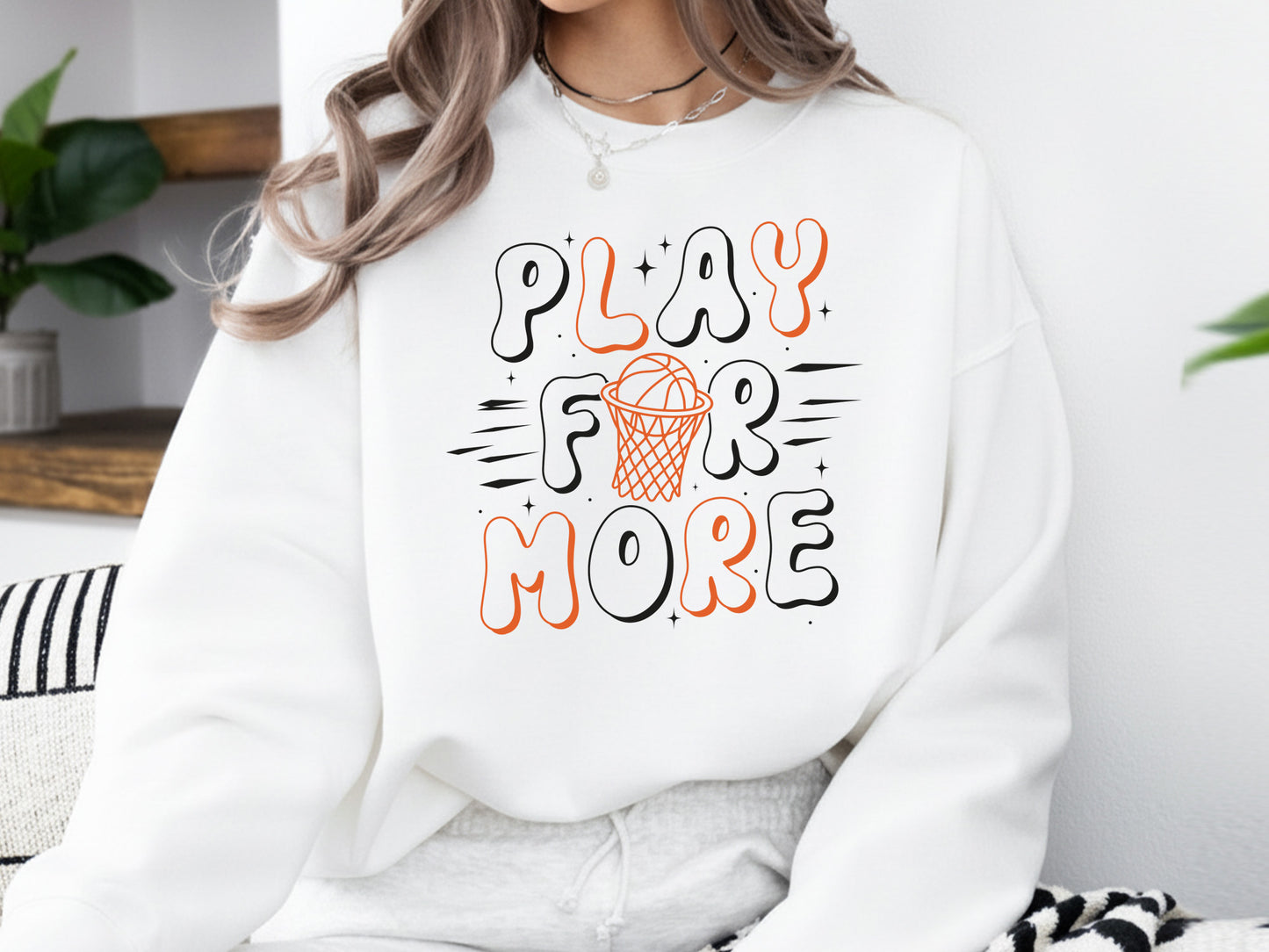 Play for More, Retro Basketball SVG