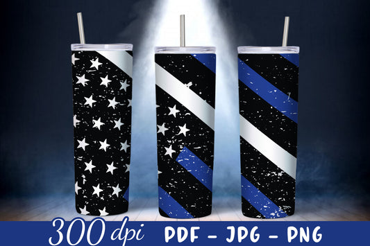 Police Officer 20oz Sublimation Tumbler