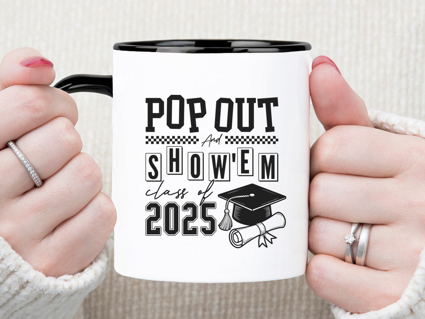 Pop Out and Show'em Class of 2025 SVG Vector
