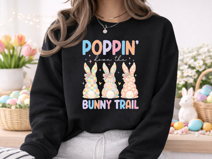 Poppin' Down the Bunny Trail, Preppy Easter PNG