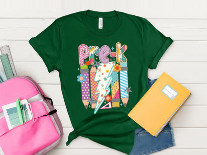 Pre-k, Preppy Back to School Sublimation Print