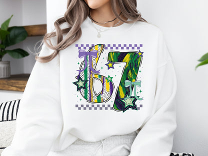 Preppy 67 Mardi Gras Sublimation Design