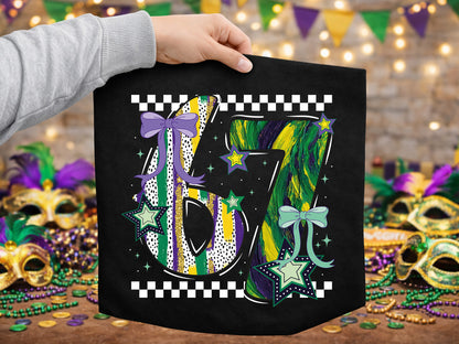 Preppy 67 Mardi Gras Sublimation Design