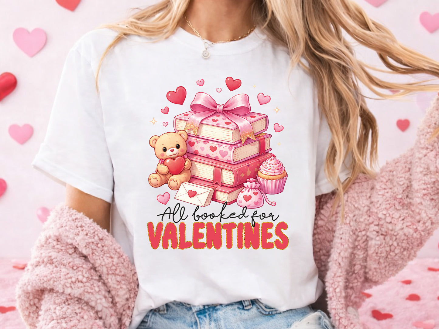 Preppy All Booked for Valentines Sublimation PNG