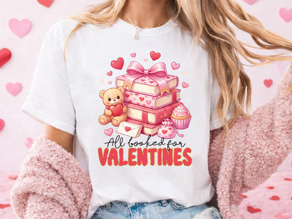 Preppy All Booked for Valentines Sublimation PNG