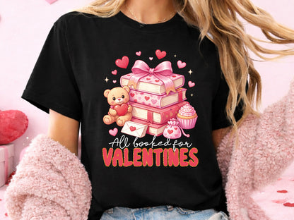 Preppy All Booked for Valentines Sublimation PNG