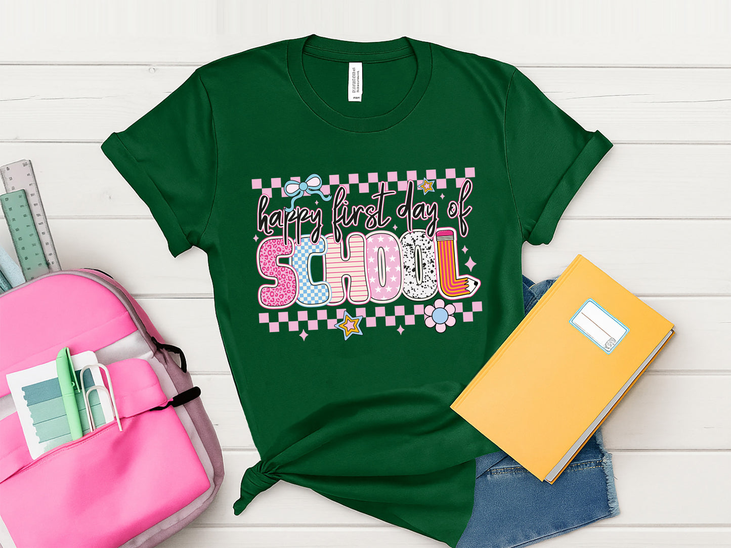 Preppy Back to School Sublimation Designs Bundle