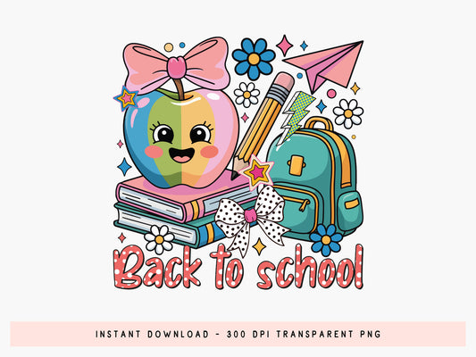 Preppy Back to School Sublimation Print