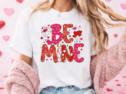 Preppy Be Mine Valentine Sublimation Design