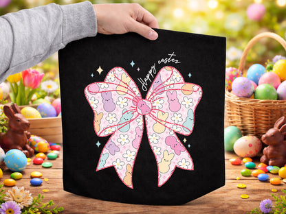 Preppy Bunny Coquette Happy Easter PNG