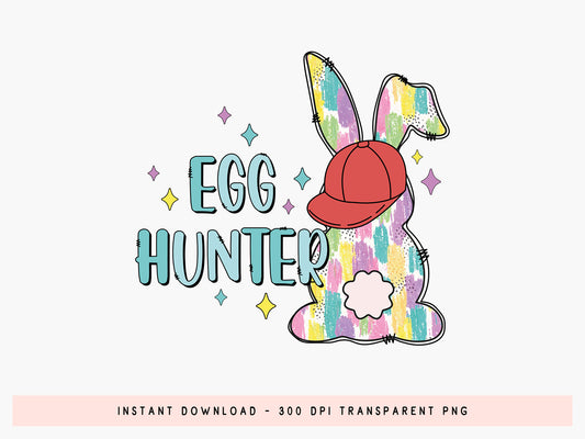 Preppy Bunny Easter Egg Hunter Sublimation
