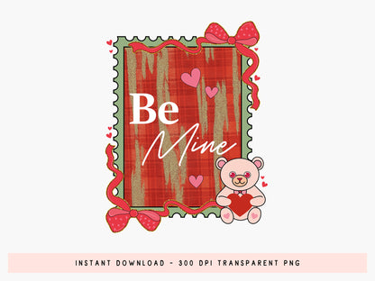 Preppy Coquette Be Mine Valentine Sublimation