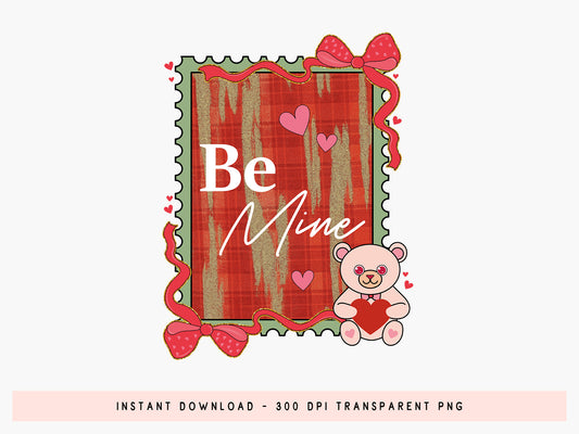 Preppy Coquette Be Mine Valentine Sublimation