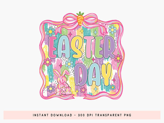 Preppy Coquette Easter Day Sublimation Print