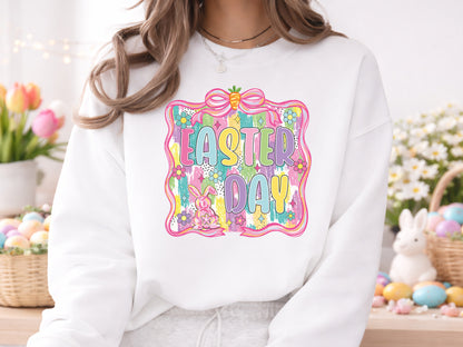 Preppy Coquette Easter Day Sublimation Print
