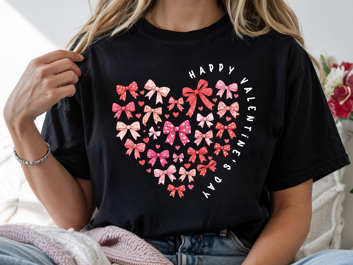 Preppy Coquette Happy Valentine's Day PNG