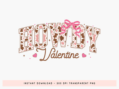 Preppy Coquette Howdy Valentine Sublimation