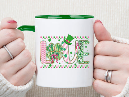 Preppy Coquette Love St Patrick's Day Sublimation