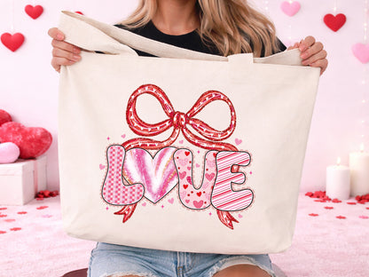 Preppy Coquette Love Valentine's Day Sublimation