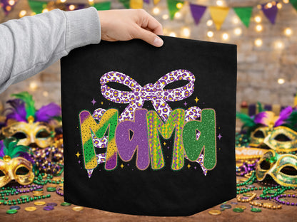 Preppy Coquette Mama Mardi Gras Sublimation