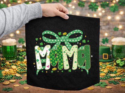 Preppy Coquette Mama St Patrick's Day Sublimation