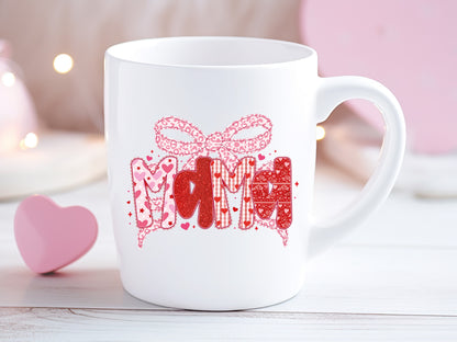 Preppy Coquette Mama Valentine Sublimation
