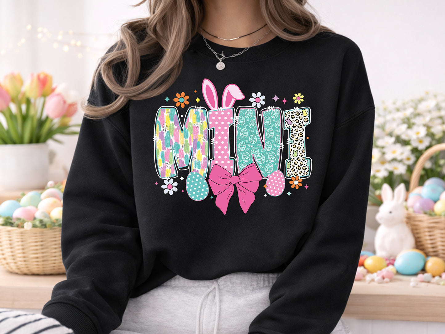 Preppy Coquette Mini Easter Sublimation PNG