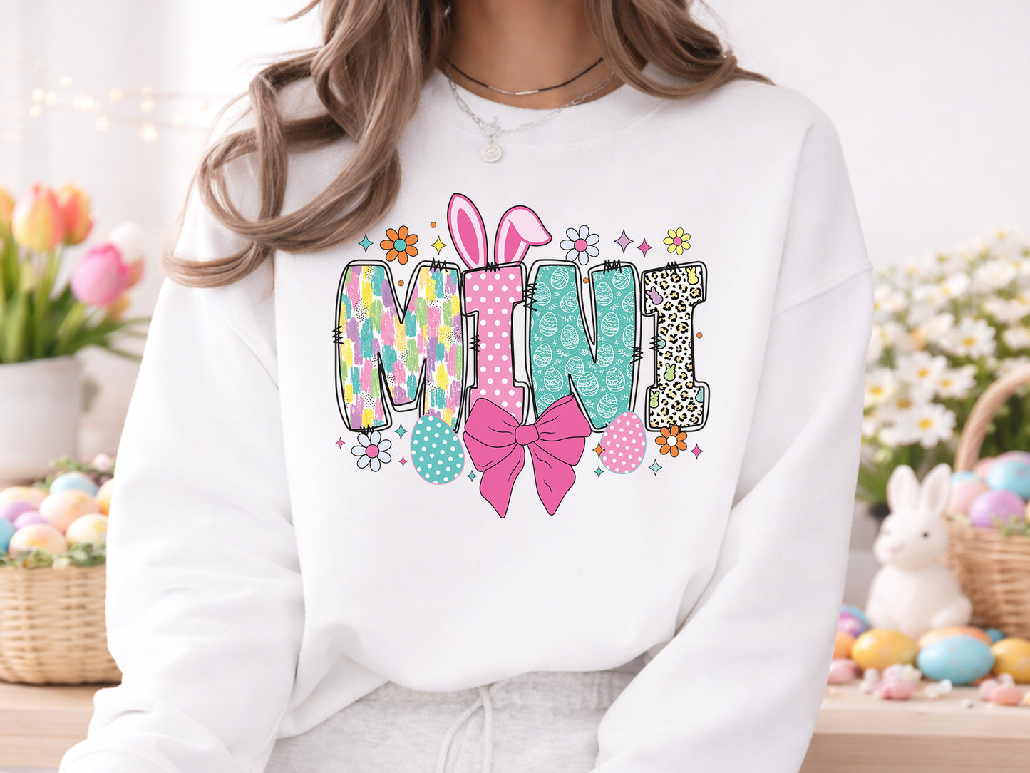 Preppy Coquette Mini Easter Sublimation PNG