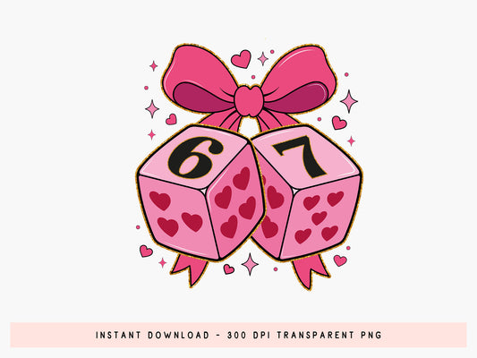 Preppy Coquette Playing Card Valentine PNG