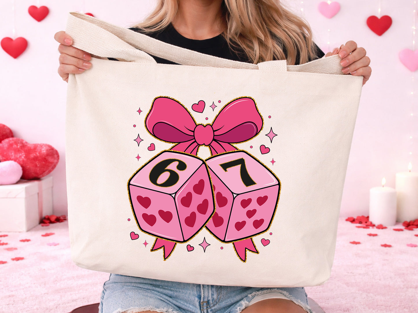 Preppy Coquette Playing Card Valentine PNG