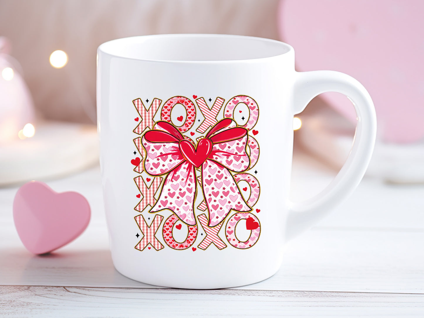 Preppy Coquette Xoxo Valentine Sublimation PNG