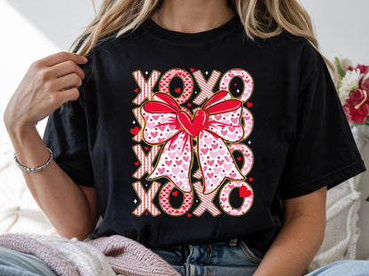 Preppy Coquette Xoxo Valentine Sublimation PNG
