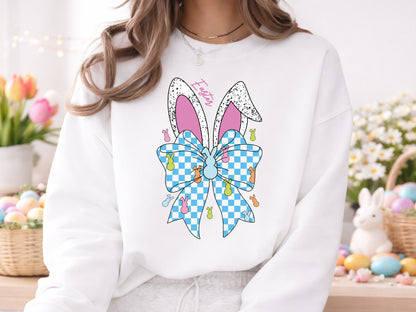 Preppy Easter Bunny Sublimation design