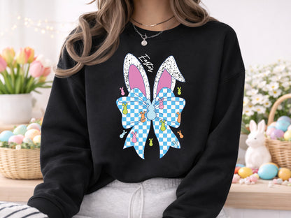 Preppy Easter Bunny Sublimation design