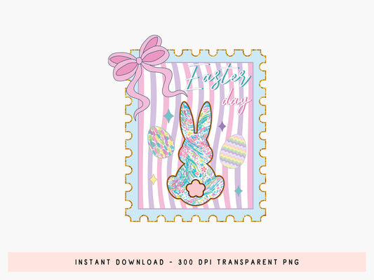 Preppy Easter Day Sublimation Design