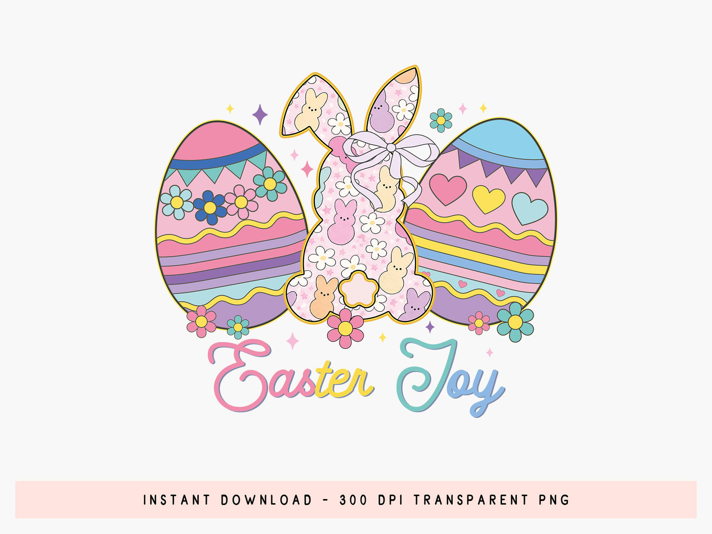 Preppy Easter Joy Sublimation Transfer