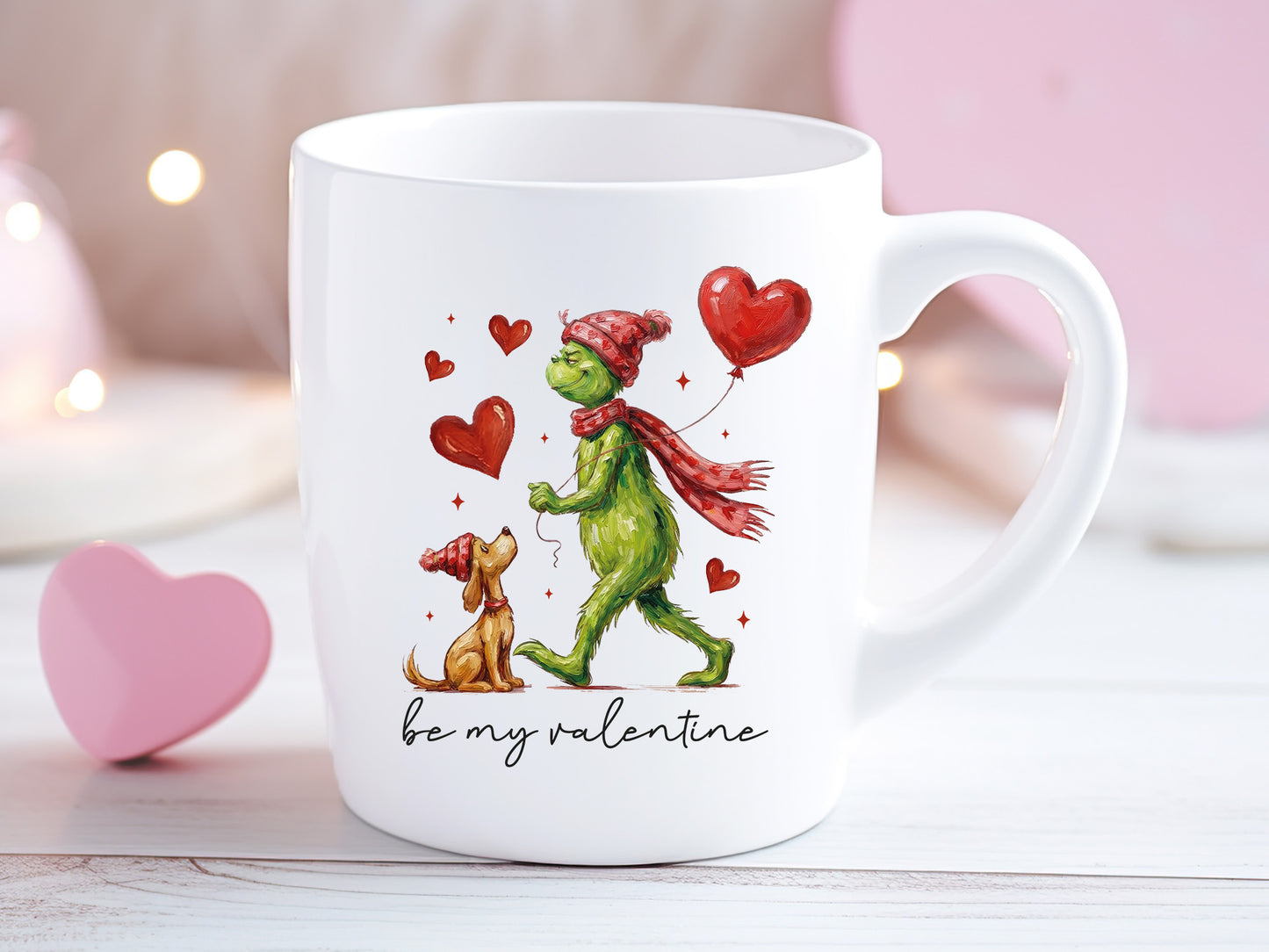 Preppy Grinch Be My Valentine Sublimation