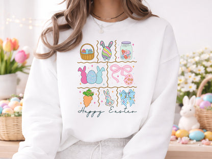 Preppy Happy Easter PNG Sublimation Print