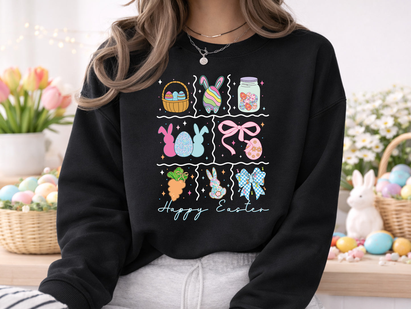 Preppy Happy Easter PNG Sublimation Print