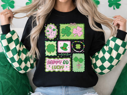 Preppy Happy Go Lucky St Patrick's Day PNG