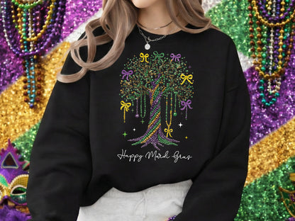 Preppy Happy Mardi Gras Sublimation Design