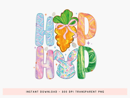 Preppy Hip Hop Easter Sublimation Transfer