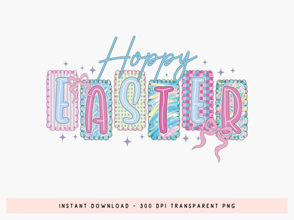 Preppy Hoppy Easter Sublimation Design