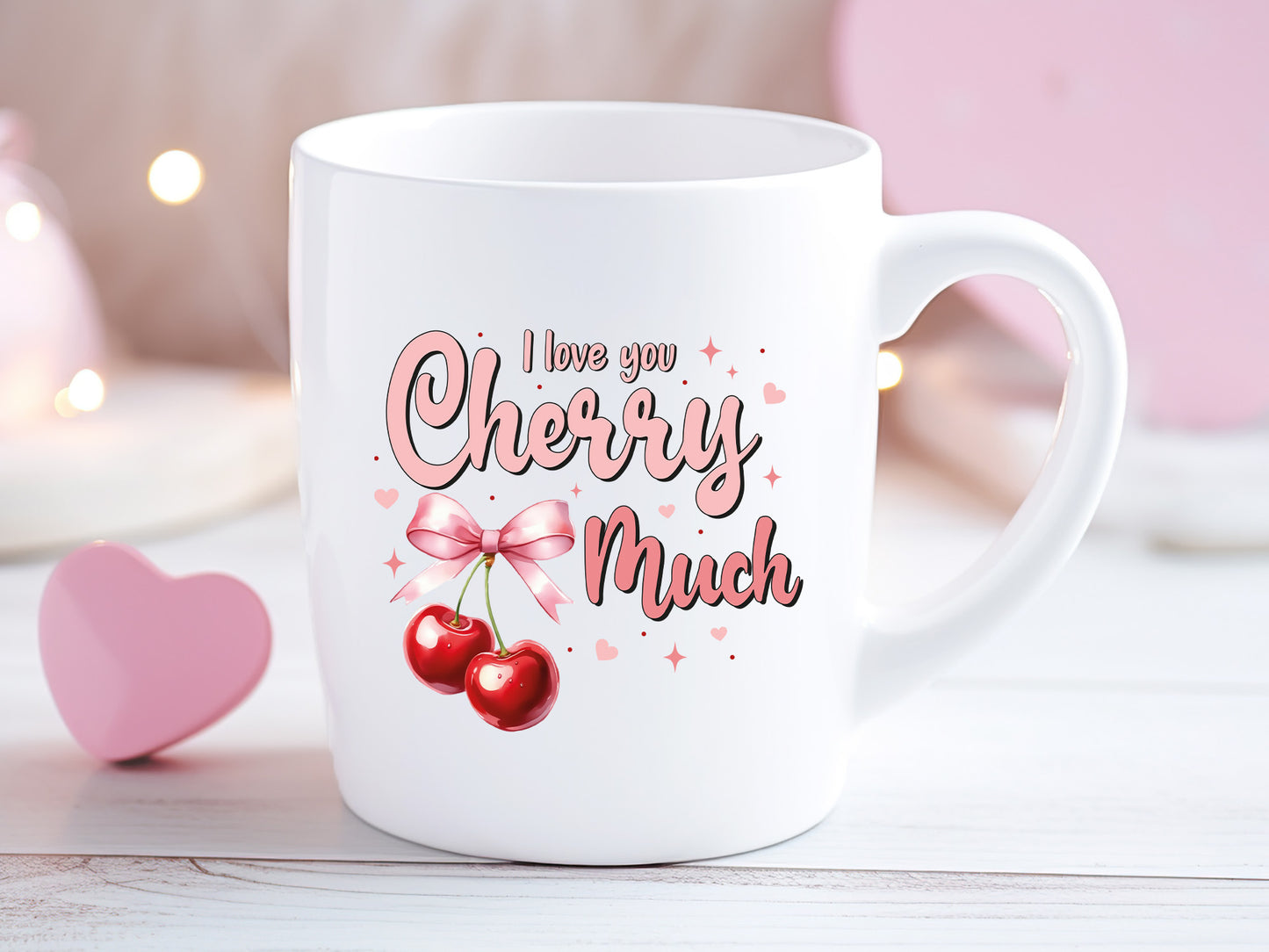 Preppy I Love You Cherry Much Valentine Sublimation