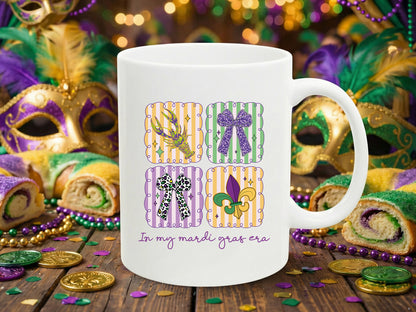 Preppy In My Mardi Gras Era Sublimation PNG